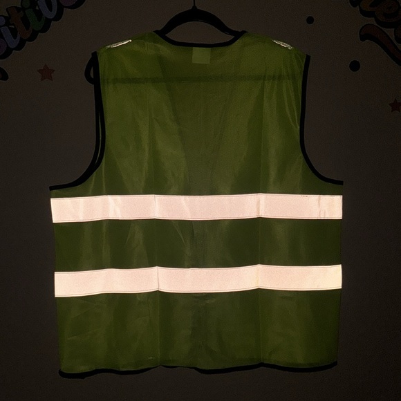 Men's High Visibility Softshell Fluorescent Yellow/Black Vest - Picture 8 of 10